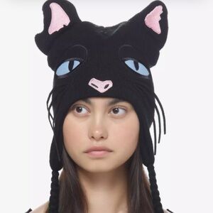 Coraline Cat Tassel Beanie